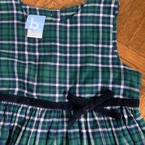 Flannel dress for little girls